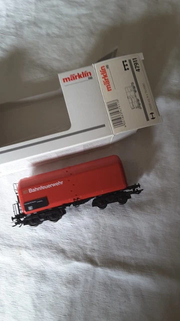 Märklin H0 47911 - Wagon Pompiers Ferroviaire (occasion, échelle HO)