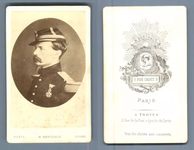 General Antoine Alfred Eugene Chanzy vintage CDV albumen carte de visite CDV,