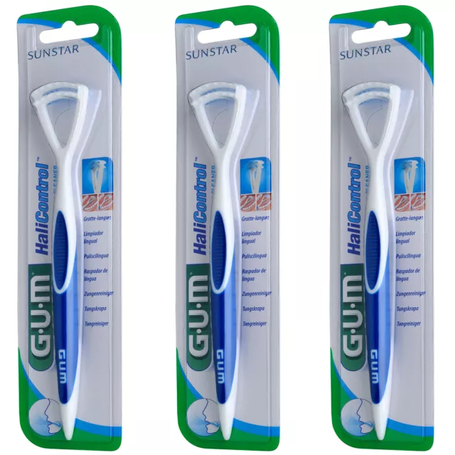 Pulitore lingue Gum HaliControl, confezione da 3 (3x1 pezzo)