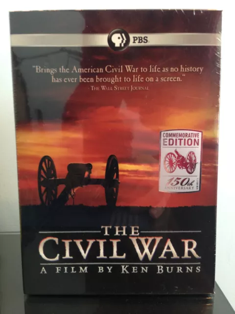 The Civil War: A Film by Ken Burns (6 Disc Box Set, 1990) w/Slipcover PBS LN