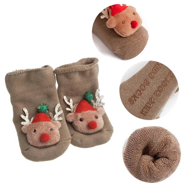 Pantofole antiscivolo bambini bambina ragazzi bambini bambini 0-12 mesi 4