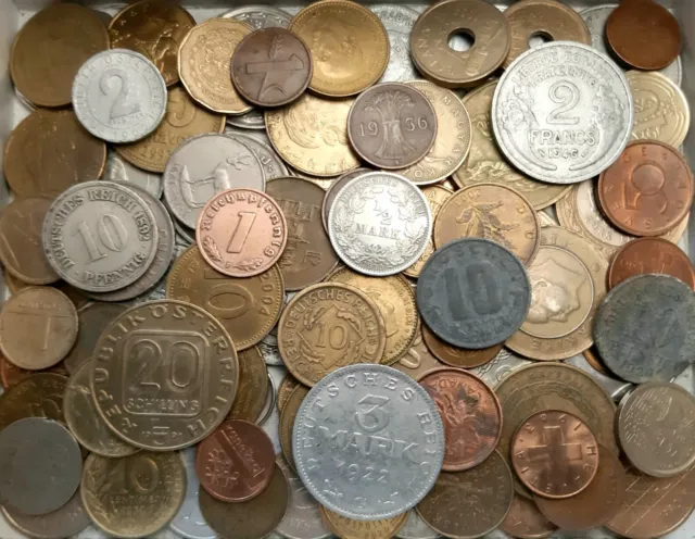 Münzen Sammlung Aus Aller Welt Mit Silber Und Deutsches Reich Konvolut Lot