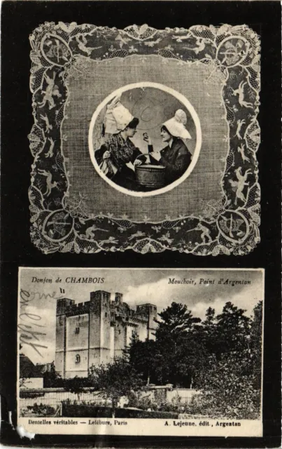 CPA Dungeon de CHAMBOIS - Point d'ARGENTAN handkerchief (355795)
