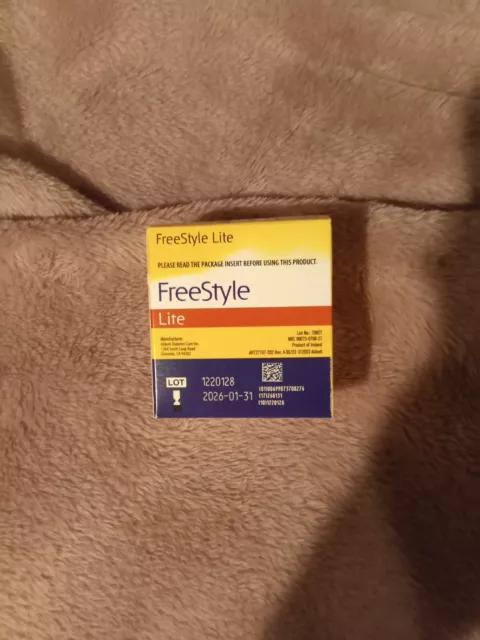 Tiras reactivas de glucosa en sangre Freestyle Lite - 100 unidades