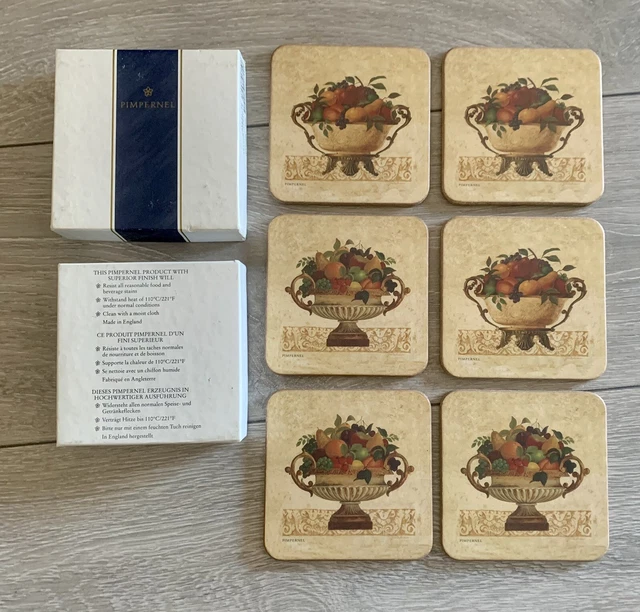 12 Sous-verres Vintage Anglais Pimpernel - Thème Cottage - Années 80