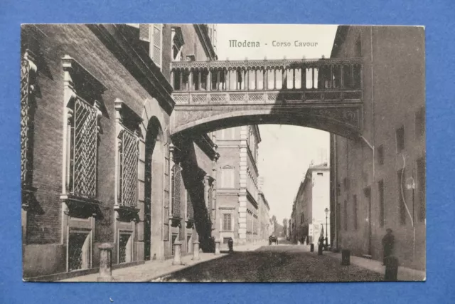 Cartolina Modena - Corso Cavour - 1914