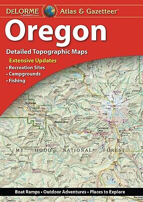 Oregon State Atlas & Gazetteer, by DeLorme - 2020 edition