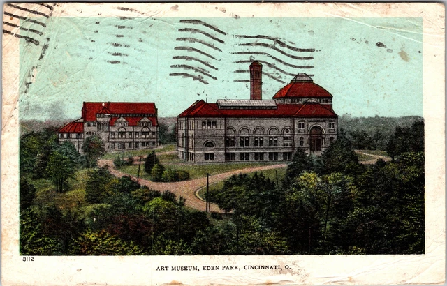 Cincinnati OH-Ohio, Art Museum, Eden Park, c1909 Vintage Postcard