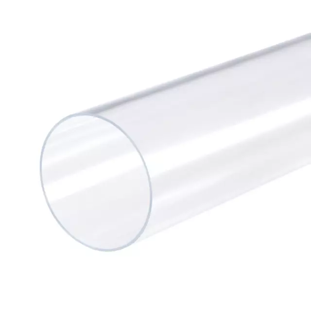Acrylic Pipe Rigid Round Tube Clear 76mm ID 80mm OD 500mm