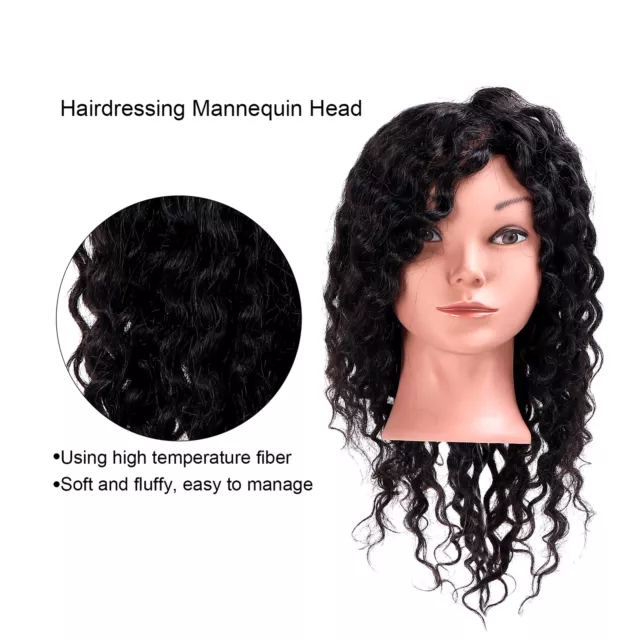 Real Human Hair Simulation Mannequin Head Hairdressing Hair Braiding Practic HPT