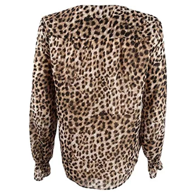 MSRP $60 MAISON Jules Women's Leopard Print Top Lana Leopard Size Small ...