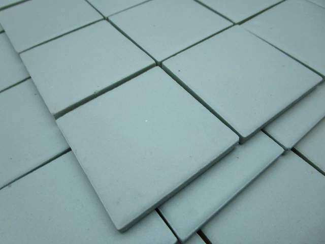 Vintage SUN TILE Porcelain 2" Mosaic Tile NOS Blue Mid Century MCM 1950's