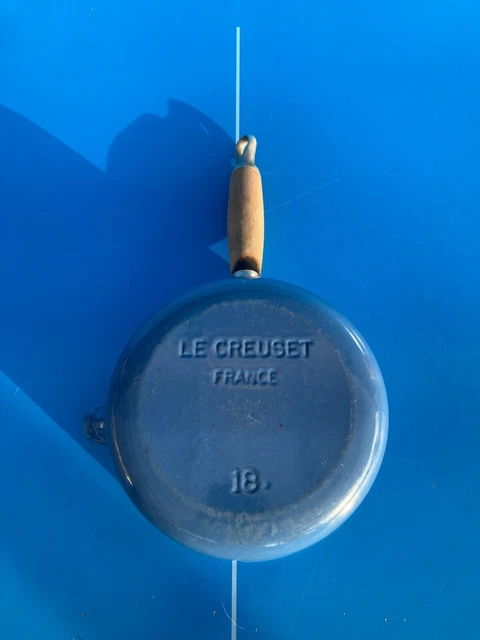 Le Creuset Service à Fondue Fonte émaillée Orange - 4 Poêlons N°18 - Vintage