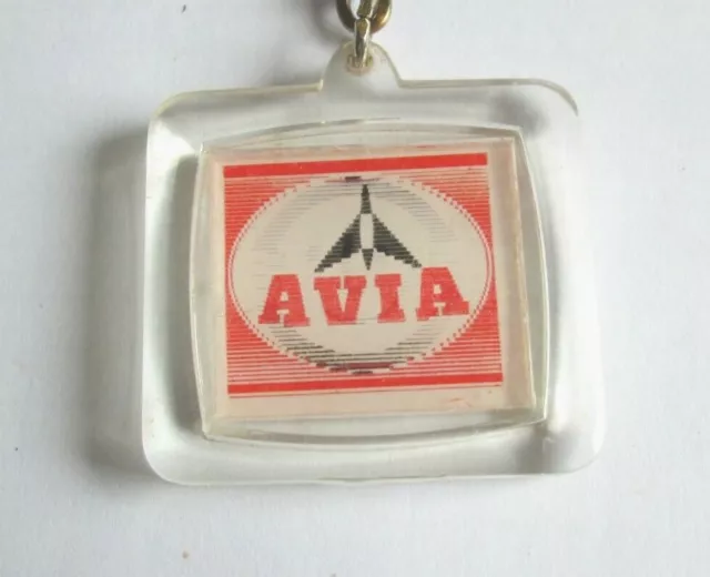 TBE PORTE CLE VISIOMATIQUE AVIA essence vintage ancien keychain ds 2cv LE HAVRE