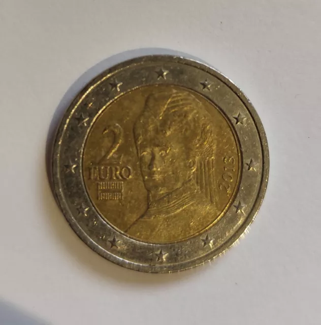 pièce 2 euros autriche 2013