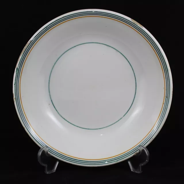 Antiguo Plato ZAFA Jofaina de Loza MANISES Ceramica,  Firmado  Mitad Siglo XX