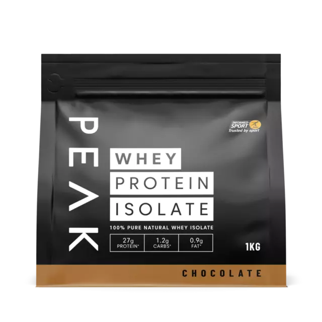 Whey Protein Isolate Premium Chocolate 1kg Biodegradable BioBag