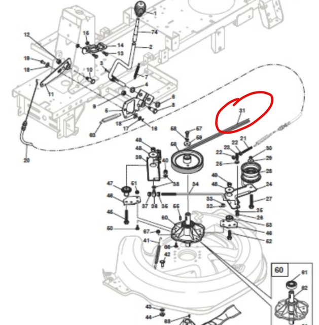 Courroie CASTELGARDEN MJ 66 - 135061430/0