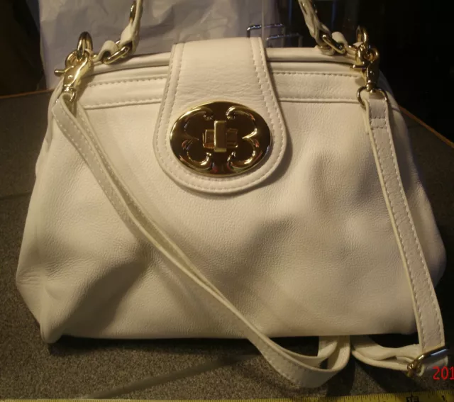 Emma Fox White Doctor Satchel Shoulder handbag #337