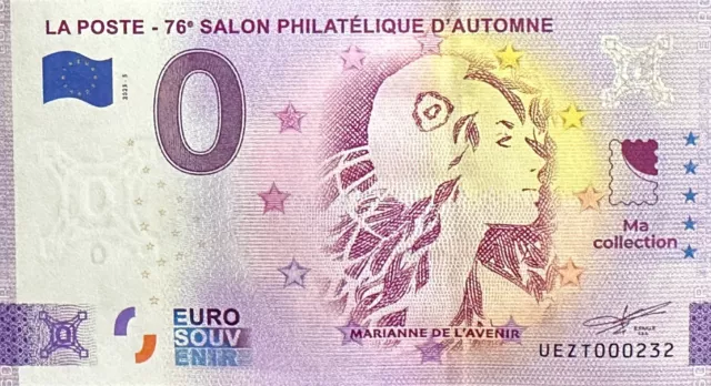 BILLET 0 EURO LA POSTE 76é SALON MARIANNE DE L'AVENIR FRANCE 2023 N° RADAR 232