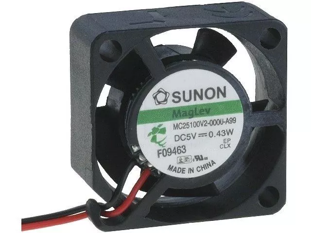 Sunon Fan Axial Cooling 25x25x10mm MC25100V2-A99 5Vdc 0.4W 5.1m3/h 16dBA