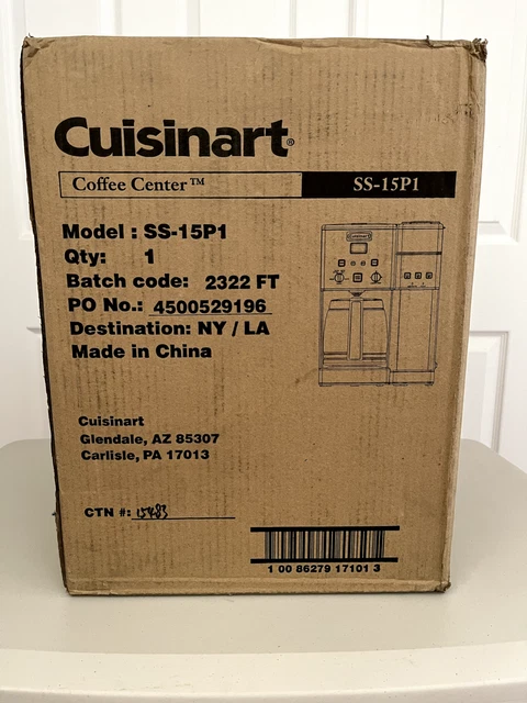 Cuisinart  12 Cup Coffee Maker & Single Serve Model Ss-15P1 New Unopen Box