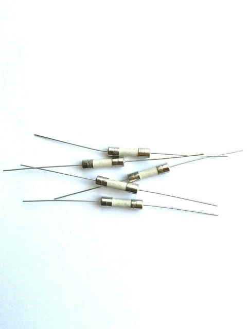 5x Fusibles ceramique T3.15A - 250v 5x20mm a souder temporisé 3,15A