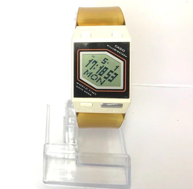 VINTAGE CASIO FILM WATCH FS-00 Data Bank Digital Battery Replaced