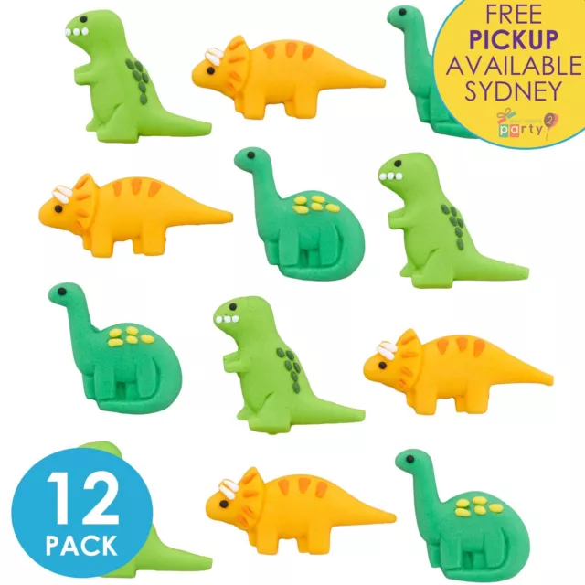 Wilton Dinosaur Party Supplies 12 Edible Cupcake Icing Birthday Cake Decorations