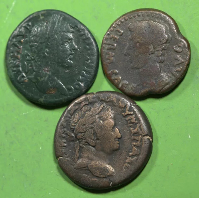 Group 3 Very Choice Roman Provincial Bronze Coins  23 to 25 MM @CV113