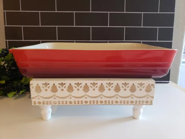 Le Creuset 32cm Rectangular Stoneware Casserole/Lasagna Baking Dish - Cerise