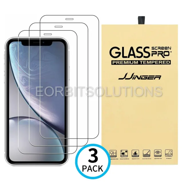 3X Tempered Glass Screen Protector For iPhone 15 14 13 12 11 Pro Max X XS XR 8 7