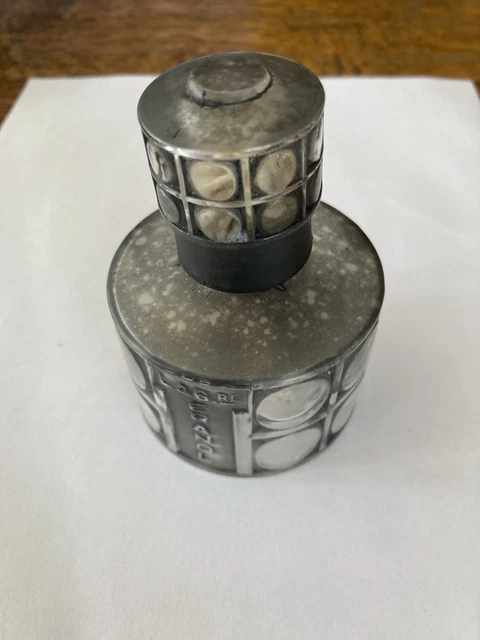 Ancienne Lampe Berger Porcelaine Rose Et Blanc - Saint Méen Le Grand 1958 - Motif Grappes