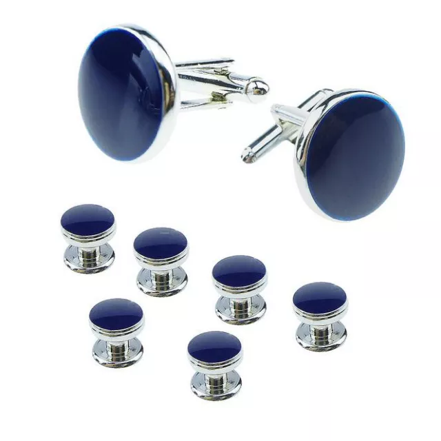 Classical Shirt Tuxedo Cufflinks Wedding Party Buttons Cuff Links Studs Set Gift