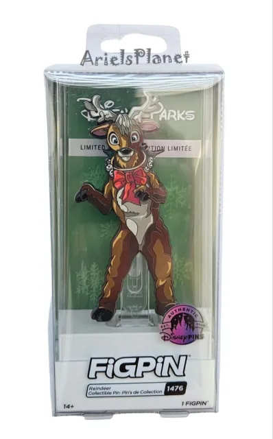 2023 Disney Parks Christmas Holiday Reindeer Figpin #1476 Limited Release Pin