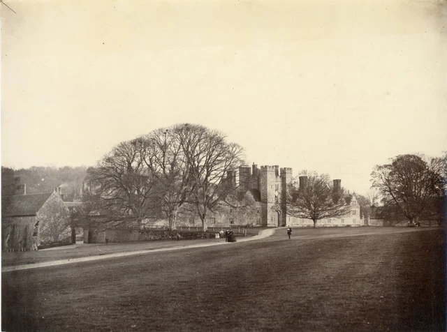 Tirage Albuminé Vintage 1884 - Angleterre, Chester, Eaton Hall - Format 16x22 Cm