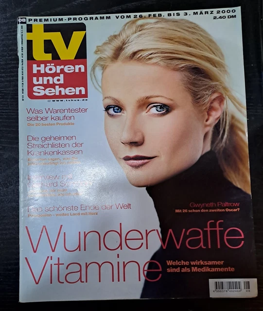 W Magazine Septembre 2001 – Couverture Gwyneth Paltrow, édition Vintage B 3412