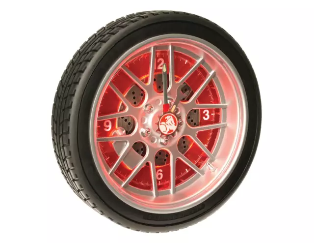 HOLDEN Logo LED Tyre Wall Clock - Offical Merchandise