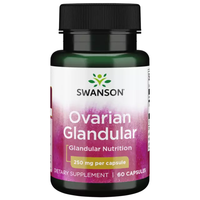 Swanson Ovarian Glandular Capsules, 250 mg, 60 Count