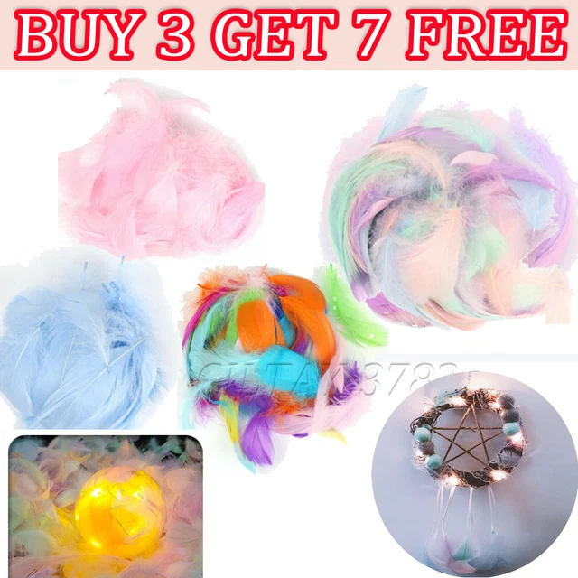 100X Plumas de Cisne Esponjosas para Hacer Tarjetas Artesanías Globos de Burbujas Regalo Decorativo