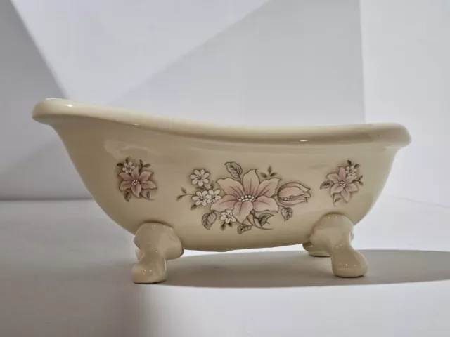 Vintage ~ VB Athena ~ Ceramic Claw Foot Bath Tub Soap Dish