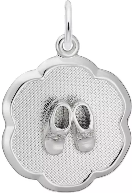 10K or 14K Gold Baby Booties On Charm by Rembrandt