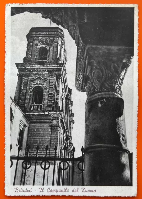 Cartolina - Brindisi - Il Campanile del Duomo - 1941