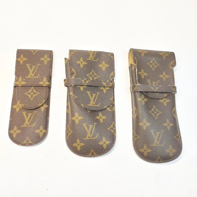 Louis Vuitton LV Eye Glasses Case 3 pieces set Pen Case  Monogram 3035771