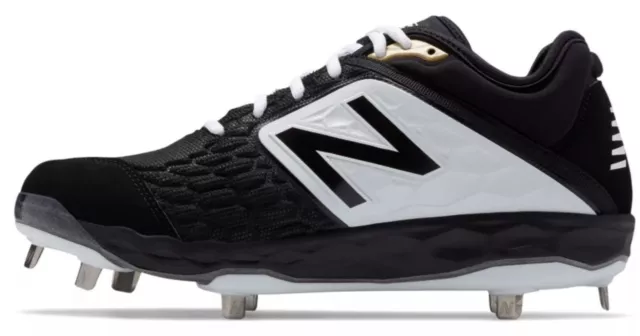 New Balance Hommes Baseball Cale L3000BK4 Coupe Basse Métal Pointes Noir 16