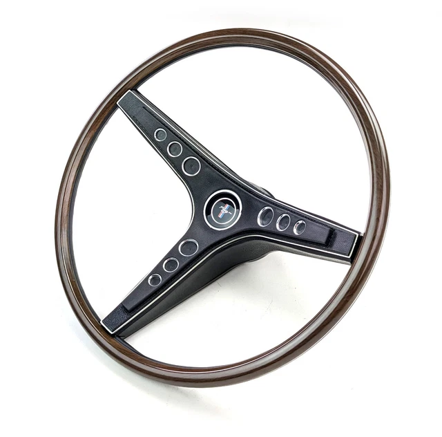 NEW COMPLETE 1969 Mustang Deluxe / Mach 1 Rim Blow Steering Wheel Complete