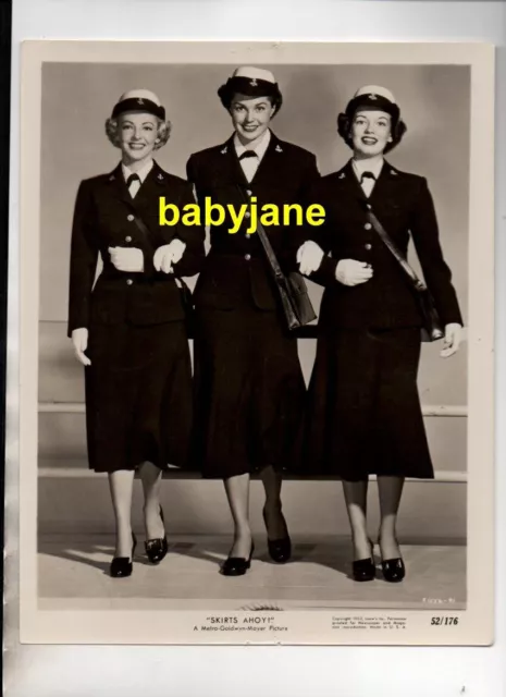 Esther Williams Joan Evans Vivian Blaine Original 8X10 Photo 1952 Skirts Ahoy