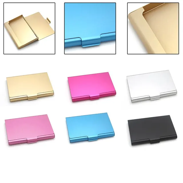 Modern and Practical Aluminum Alloy Card Holder Case in Various Colors