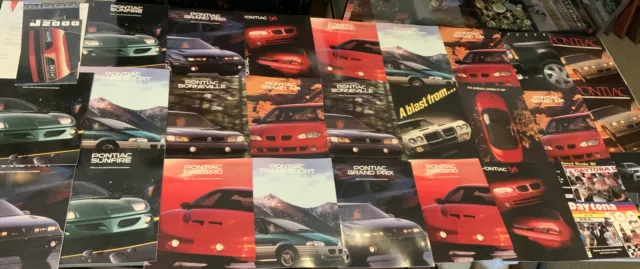 Vintage Original Pontiac Automotive Dealer BROCHURES MANUALS CATALOGS Paperwork