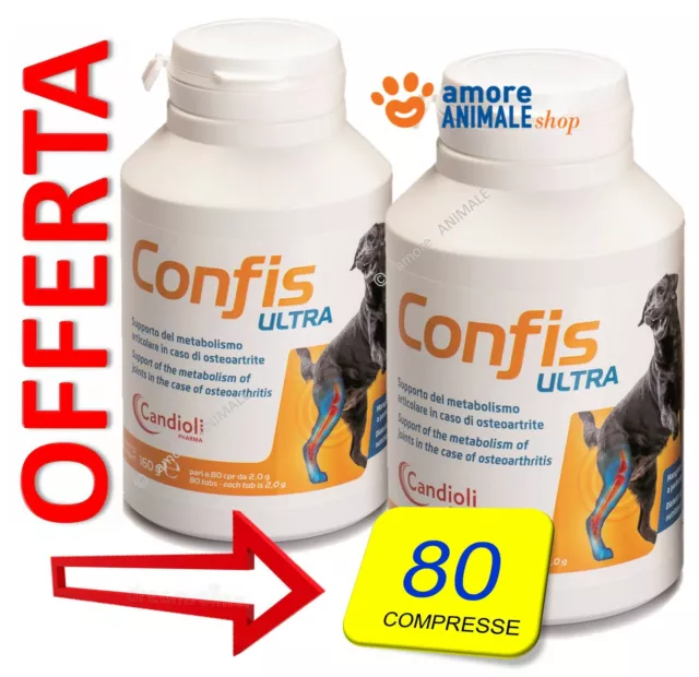 Candioli CONFIS ULTRA → 80 Compresse - Condroprotettore Articolazioni dei CANI